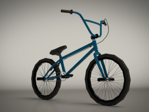 low poly bmx bike 3D Model
