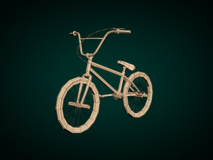 low poly bmx bike 3D Model