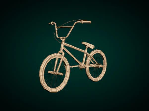 low poly bmx bike 3D Model