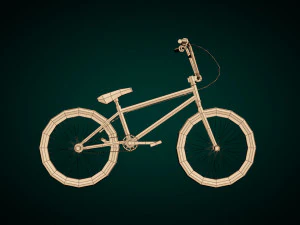 low poly bmx bike 3D Model
