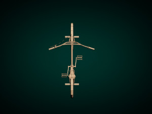 low poly bmx bike 3D Model