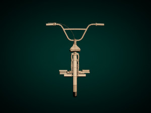 low poly bmx bike 3D Model