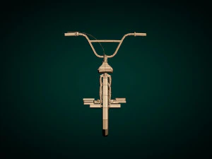 low poly bmx bike 3D Model