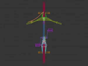 low poly bmx bike 3D Model