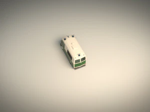 low poly police van 01 3D Model