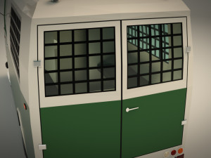 low poly police van 01 3D Модель