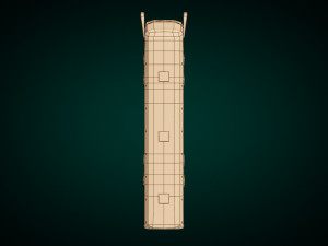 low poly coach bus 03 Modello 3D