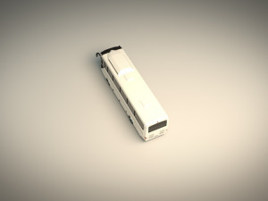 low poly coach bus 04 3D Model