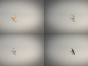 low poly bike pack Model 3D