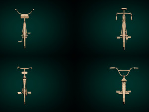 low poly bike pack Model 3D