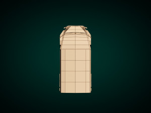 low poly transporter van 02 Modelo 3D