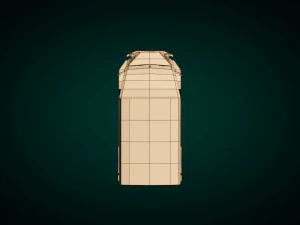 low poly transporter van 02 3D Model