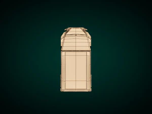 furgone pick-up low poly 02 Modello 3D