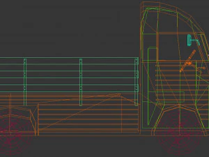 furgone pick-up low poly 02 Modello 3D