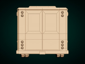 low poly ambulance 02 3D Model