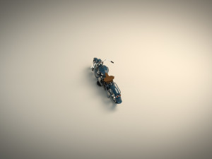 low poly motorcycle 03 3D Model