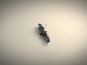 low poly motorcycle 03 3D Model