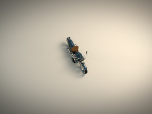 low poly motorcycle 03 3D Model