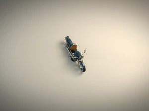 low poly motorcycle 03 3D Model
