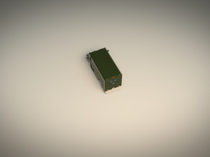 low poly transporter van 03 3D Model