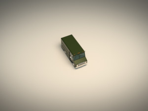 low poly transporter van 03 3D Model