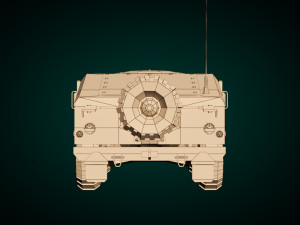 low poly humvee 01 3Dモデル