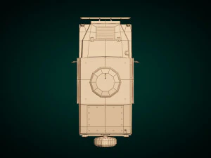 low poly humvee 01 3D Model