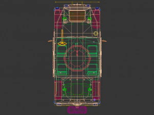 low poly humvee 01 3D Model