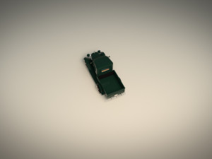 low poly vintage pickup 04 3D 모델