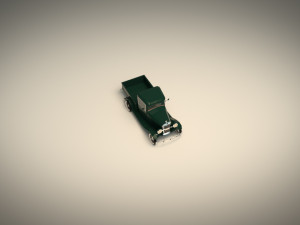 low poly vintage pickup 04 3D 모델