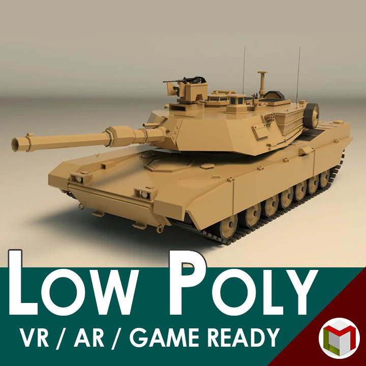 low poly tank 02 3D Model .c4d .max .obj .3ds .fbx .stl .blend 
