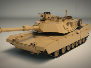 low poly tank 02 Model 3D