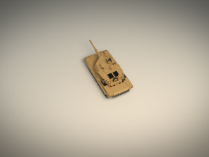 low poly tank 02 Model 3D