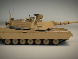 low poly tank 02 3D Model