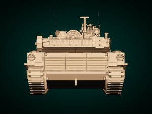 low poly tank 02 Model 3D