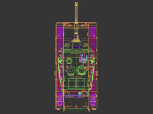 low poly tank 02 Model 3D