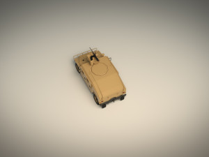 low poly humvee 02 3D Модель