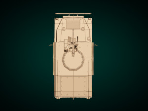 low poly humvee 02 3D Модель