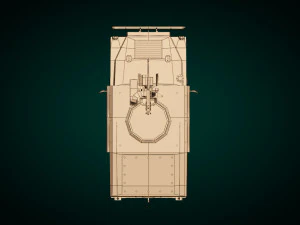 low poly humvee 02 3D Model