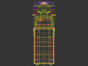low poly military truck 3Dモデル