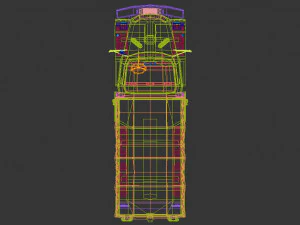 low poly military truck 3D Model