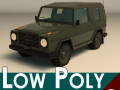 low poly military jeep 02 3D Model