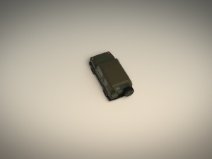 low poly military jeep 02 Modelo 3D