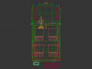 low poly military jeep 02 Modelo 3D
