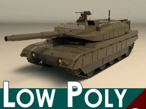 tanque baixo poli 03 Modelo 3D