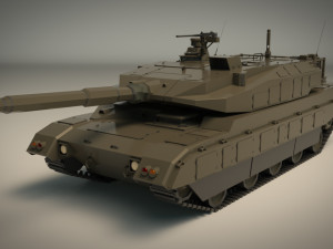 low poly tank 03 3D Модель