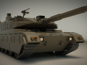 low poly tank 03 3D Модель
