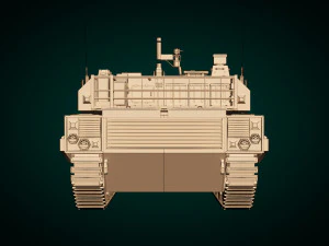 serbatoio in poli basso 03 Modello 3D