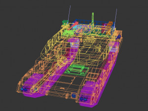 low poly tank 03 3D Модель