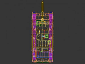 serbatoio in poli basso 03 Modello 3D